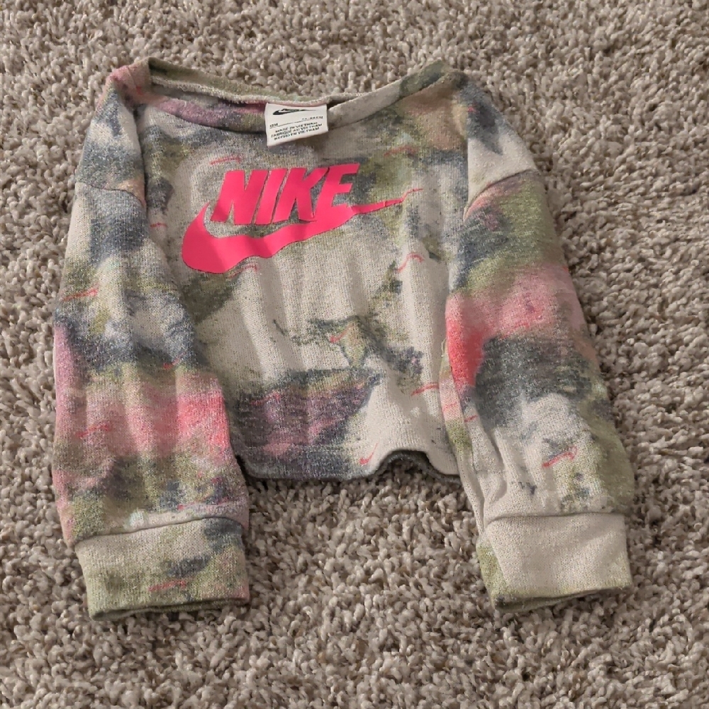 6/$35  Multicolor Tie-Dye Cropped Sweatshirt